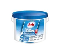 HTH Chlore lent Maxitab – 5 actions (désinfecte/anti-algues/clarifie/améliore filtration/stabilise)