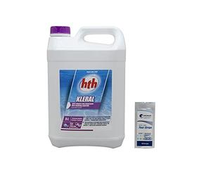 HTH KLERAL Liquide - 5L | Anti-Algues - Très Puissant - Non moussant + 10 Tests HPS OFFERTS 6 en 1