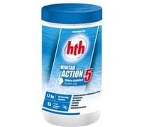 HTH Minitab Action 5 - Chlore stabilisé multifonction Pastilles 1,2kg Blanc G
