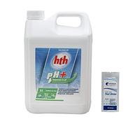 HTH pH Plus Liquide - 5L | Correcteur de pH Liquide - Augmente Le pH + 10 Tests HPS OFFERTS 6 en 1