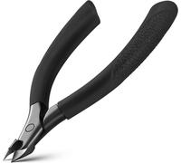 Hthed-Coupe Cuticule Ongle, Pince Cuticule Ongle En Acier, Pince A Envies Cuticules Professionnel Avec Lames De Précision, Ciseaux Cuticules Outils De Manucure Pédicure Cuticle Nipper (Sombre)