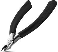 Hthed-Coupe Cuticule, Pince À Cuticule En Acier Inoxydable, Coupe-Cuticules Avec Lames De Précision, Ciseaux Cuticules Professionnelle Outils De Manucure Pédicure Cuticle Nipper (Noir)