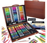 Hthed-Mallette Dessin Enfant, 150 Pièces Coloriage Kit Dessin Enfant, Art Set, Mallette De Coloriage