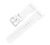 HTHRRFE Accessoires de montre compatibles avec Casio G-Shock DW5600 DW6900 G5600 G5700 GW-M5610 GW-5000 GM5610 GWX5600 Bracelet de montre en silicone 16 mm(White Silver)
