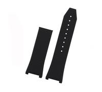 HTHRRFE Bracelet de montre 26 mm compatible avec la série Sports Three Eyes F80 F-80 en caoutchouc et silicone for homme, boucle déployante crantée(Black no buckle)