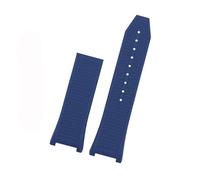 HTHRRFE Bracelet de montre 26 mm compatible avec la série Sports Three Eyes F80 F-80 en caoutchouc et silicone for homme, boucle déployante crantée(Blue no buckle)