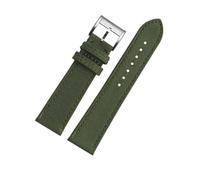 HTHRRFE Bracelet de montre compatible avec Breitling Avenger Deep Dive Seawolf Super Ocean Series, bracelet en cuir et nylon jaune Wolf, 22 mm, 24 mm(Army green SK,22mm)