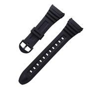 HTHRRFE Bracelet de montre compatible avec Casio W-96H 3239, bracelet de sport d'extérieur en caoutchouc, boucle en plastique ou en acier, bracelet en silicone, 18 mm