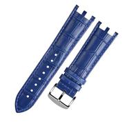HTHRRFE Bracelet de montre compatible avec la série Versace V-RACECHRONO GMT, double interface concave-convexe, bracelet de montre en cuir véritable for homme, 22 mm