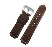 HTHRRFE Bracelet de montre compatible avec les bracelets de montre en silicone T2n721, T2n720 et Tw2t76500 de la série Tide for hommes. Accessoires(Dark brown-steel)