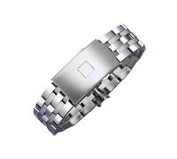 HTHRRFE Bracelet de montre compatible avec Tissot 1853 PRC200 T17 T461 T055 T014, fermoir déployant, en acier inoxydable, chaîne de 19 mm et 20 mm(19mm)