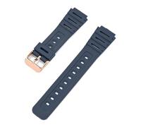 HTHRRFE Bracelet de montre convexe en résine for homme, compatible avec les montres Casio CA-53W, CA-61W, FT-100W, W-520U, étanche, avec accessoires(Blue-R clasp)