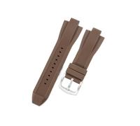 HTHRRFE Bracelet de montre en caoutchouc de Silicone Compatible avec Michael Kors Mk8184 8729 MK9019 MK8295 MK8492 MK9020 MK8152 MK9026 accessoires de bracelet de montre 29 * 13mm(Brown-ST-K2)