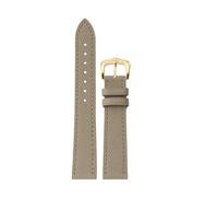 HTHRRFE Bracelet de montre en cuir de vache compatible avec Cartier Solo London e 14, 16, 18 et 20 mm, noir, marron, blanc, gris, for homme et femme, à dégagement rapide(Asphalt ash-G pin,18mm)