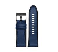 HTHRRFE Bracelet de montre en cuir de vache noir et marron de 28 mm, compatible avec les bracelets de montre SevenFriday M2/02 P1B/01(A-blue-black)