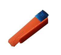 HTHRRFE Bracelet de montre en silicone de haute qualité, extrémité incurvée spéciale, compatible avec les accessoires de montre de sport T Z353, rouge, orange, noir, bracelet de 20 mm, bleu(Orange)