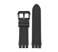 HTHRRFE Bracelet de rechange en caoutchouc de 23 mm compatible avec SWATCH Yos Series Bracelet étanche en silicone souple compatible avec montre de sport YOS440 413 424, 23mm, Acétate, Pas de pierre