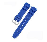 HTHRRFE Bracelet en caoutchouc compatible avec Casio AE-1200WH AQ-S810W MRW-200H Boucle en acier inoxydable 18 mm Bracelet de rechange Casio AE-1000W Accessoires de montre, 18mm, Acétate, Pas de