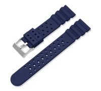 HTHRRFE Bracelet en caoutchouc silicone 20 mm 22 mm for montre de plongée étanche for homme, compatible avec les montres Omega, Longines et Seiko Water Ghost(Royal blue,22mm)