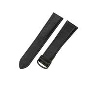 HTHRRFE Bracelet en cuir Litchi Compatible avec Cartier SOLO RONDE DE litchi, bracelet en cuir Grain 20 23 25mm, accessoires DE montre(Black-Black-Z4,16mm)