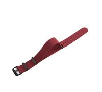 HTHRRFE Bracelets de montre en nylon élastiques originaux plongée rétro bleu foncé noir rouge compatible avec Seiko Universal Men bracelet de montre à boucle noire argentée(Wine Red-Black,18mm)