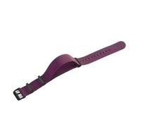 HTHRRFE Bracelets de montre en nylon élastiques originaux plongée rétro bleu foncé noir rouge compatible avec Seiko Universal Men bracelet de montre à boucle noire argentée(Purple-Black,18mm)