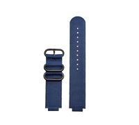 HTHRRFE Compatible avec Casio GBA-800-1A GBA-800-7A GBA-800 GMA-B800 GA-800 GBD-800 GA110 bracelet de montre en toile de Nylon bracelet de montre de Sport for hommes 16mm(Blue black)