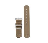 HTHRRFE Compatible avec Casio GBA-800-1A GBA-800-7A GBA-800 GMA-B800 GA-800 GBD-800 GA110 bracelet de montre en toile de Nylon bracelet de montre de Sport for hommes 16mm(Khaki silver)