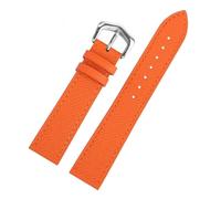 HTHRRFE Compatible avec les bracelets de montre Cartie Tank London Solo Key Dumont for hommes et femmes, en cuir véritable, tailles 14, 16, 18 et 20, accessoires(Orange Steel,14mm-Width)
