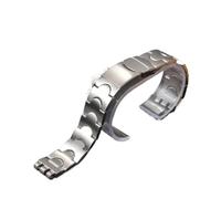 HTHRRFE Modèle spécial Bracelet de montre en acier inoxydable massif de 22 mm compatible avec Swatch YRS403 406 G007401 402 409 410 Bracelet de montre en argent(SWQ-03(17mm))