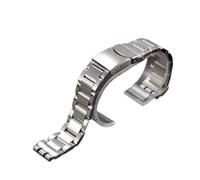HTHRRFE Modèle spécial Bracelet de montre en acier inoxydable massif de 22 mm compatible avec Swatch YRS403 406 G007401 402 409 410 Bracelet de montre en argent(SWQ-06(20mm))