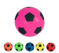 HTI Football 20 cm Fun Sport | Ballon de Soccer intérieur/extérieur en Mousse éponge Douce |Convient aux garçons et Filles de Tous âges (Rose 19.4cm)