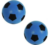 HTI Fun Sport Lot de 2 ballons de football en mousse, doux, sûrs pour l'intérieur et l'extérieur, durables, légers et idéaux pour les enfants et les adultes, amusants pour tous les âges, 19,4 cm,