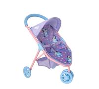HTI Landau pour poupées Bluey Jogger | Buggy de poupées Jouets | Poussette pour poupée bébé | Poussette de poupée pour Enfants, Jouet Facile à Plier | Poussette pour poupées de Jeu de rôle | Capot