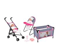 HTI Mamas & Papas Junior Junior Junior Jeu de Jeu pour Chambre d'enfant 7 pièces de Mamas & Papas Junior, composé d'une Chaise Haute de poupée, d'un Ensemble de Vaisselle réu