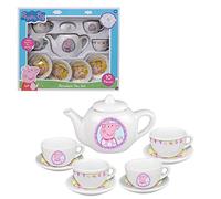HTI Peppa's Porcelain Tea Set, Peppa Pig Roleplay, Includes Teapot with Lid, Cups & Saucers for Ages 3+