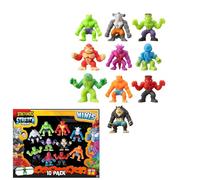 HTI Stretcherz Mini Stretch Squad Lot de 10 Jouets Fidget | Soulagement du Stress, soulagement de l'anxiété et Jouet Squishy Fidget apaisant | Ensemble de Jeu de Jouets sensoriels | Remplisseurs de