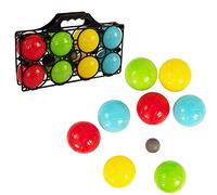 HTI Toys & Games 8 Piece Boules Carry Case , Garden Games for Kids Camping and Holiday Games , Outdoor Family & Friends Entertainment For Adults, Boys and Girls , Perfect For Sports Day Games.