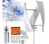 HTIANMM Kit d'éolienne à 3 pales générateur de Moulin à Vent 7000 W générateur d'énergie éolienne Verticale à lévitation magnétique permanente avec contrôleur pour Un Usage Domestique,48V