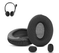 HTINDUSTRY Coussinets d’Oreille Compatible avec Sennheiser SC 165 USB/SC 160/SC 135/SC 130 USB Casque Audio Oreillettes et Coussinets avec Tissu Durable et Mousse à mémoire de Forme
