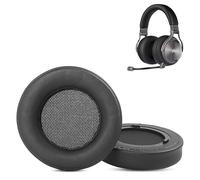 HTINDUSTRY Coussinets de Remplacement compatibles avec Le Casque de Jeu Corsair Virtuoso RGB Wireless SE Coussinets avec Cuir protéiné Plus Doux/Mousse à mémoire de Forme