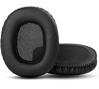 HTINDUSTRY Coussinets d'oreilles de Remplacement Premium Compatible avec Marshall Monitor Over-Ear Les écouteurs/Casque stéréo, Coussinets avec Cuir protéiné Plus Doux/Mousse à mémoire de Forme.