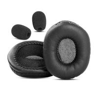 HTINDUSTRY PC8 Coussinets de Remplacement Compatible avec Sennheiser PC8 PC7 PC5 PC3 PC2 PC131 Mono USB Les Casques, Coussinets en Cuir Protéiné Plus Doux