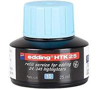 Htk 25 Recharge D'encre - Bleu Clair - 25 Ml - Avec Système Capillaire, Idéal Pour Recharger Proprement Et Simplement Les Surligneurs E-345 Et E-24.[Z825]