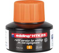 Htk 25 Recharge D'encre - Orange - 25 Ml - Avec Système Capillaire, Idéal Pour Recharger Proprement Et Simplement Les Surligneurs E-345 Et E-24.[Z827]