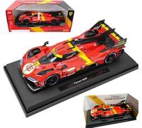 HTLNUZD 1/18 499p #50 Modèle de voiture de course en alliage pour Ferrari 24h LeMansRally 499p #50 Adulte Modèle moulé sous pression Collection de véhicules de luxe