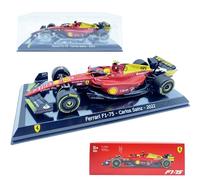 HTLNUZD Bburago 1/24 2023 Nouveau F1-75 #16 Leclerc pour Ferrari 75e anniversaire en alliage de Formule 1 Voiture de course moulée sous pression Modèles de collection 1/24 F1-75th#16