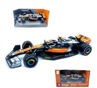 HTLNUZD Bburago 1:43 2023 F1McLaren MCL60#4 British GP Lando Norris Voiture de course en alliage 1/43 Formule 1 Modèle de voiture moulé sous pression Véhicules de collection pour adultes Cadeau (versi