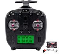 HTLNUZD Flysky Contrôleur émetteur 8-10 canaux FS-ST8 avec FS-SR8, 2,4 GHz ANT RGB Assistant 3.0 pour voitures télécommandées, bateaux, robots, véhicules d'ingénierie