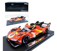 HTLNUZD Nouveau modèle de voiture de course en alliage 1/18 Bburago 499p #51 Champion pour Ferrari 499p #51 Collection de modèles moulés sous pression pour adulte